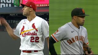 Cardinals, Giants Benches Clear After Jack Flaherty ACCUSES Lamonte Wade For STEALING Signs! STL-SF