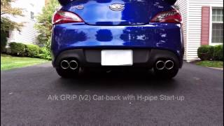 3.8 Hyundai Genesis Coupe Ark GRiP / Stock Exhaust Comparison