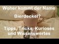 Woher kommt der Name Bierdeckel? Herkunft, Bedeutung und Erklärung - Wortstamm Bier Deckel