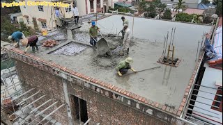 My Team Built Walls And Finished The Second Floor Concrete Roof For My Parents In 7 Days