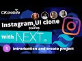 Instagram UI Clone (Stories) with NextJS and TailWindCSS #1 introduction and create project