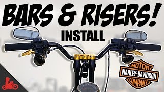 Harley-Davidson BAR and RISER Install!