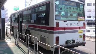 北海道中央バス 3329号車　元名古屋市交通局S-544　地下鉄白石駅にて(エンジンスタート)