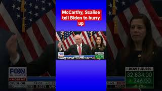 ‘COMPLETELY M.I.A.’: Speaker McCarthy, Biden spar over debt deadline #shorts