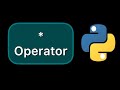How the asterisk operator works in python #Shorts