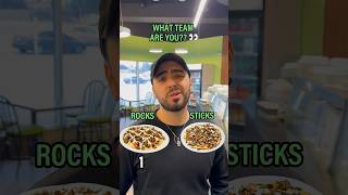 Rocks or Sticks Pt.2‼️#shorts #lazeezshawarma #food #arab #shawarma #middleeasternfood #lazeez