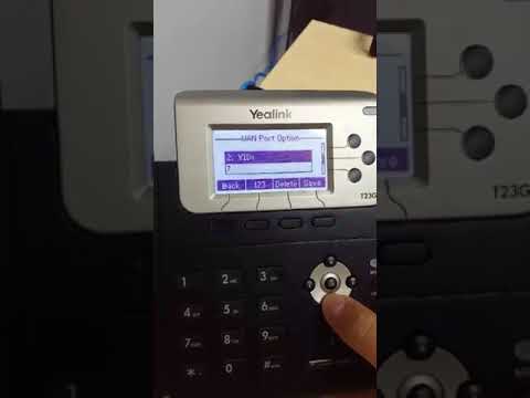 VLAN Settings in Yealink T23G VLAN Settings in Yealink T23G