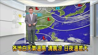 2022/11/18各地白天氣溫高 清晨涼 日夜溫差大－民視新聞