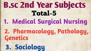 B.sc Nursing 2nd Year Total Subjects