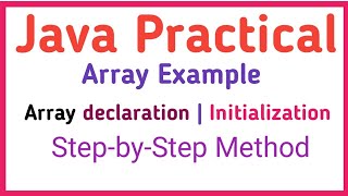 java practical | array example #java #exam2024 #bca #mca