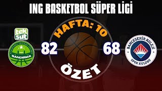 BSL 10. Hafta Özet | Teksüt Bandırma 82-68 Bahçeşehir Koleji