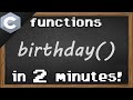C functions 📞