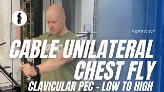 Cable Unilateral Chest Fly (Low to High)