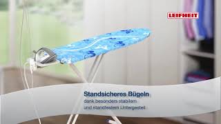 Leifheit Bügeltisch Air Board L Solid Plus ist höhenverstellbar, Bügelbrett ideal für Dampfbüge