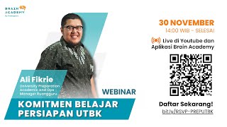 Webinar - Sosialisasi Komitmen Belajar Persiapan UTBK