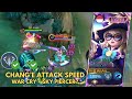 CHANG'E ATTACK SPEED PAKAI SKY PIERCER + WAR CRY, BAGUS GK SIH? | CHANG'E GAMEPLAY 2024 - MLBB