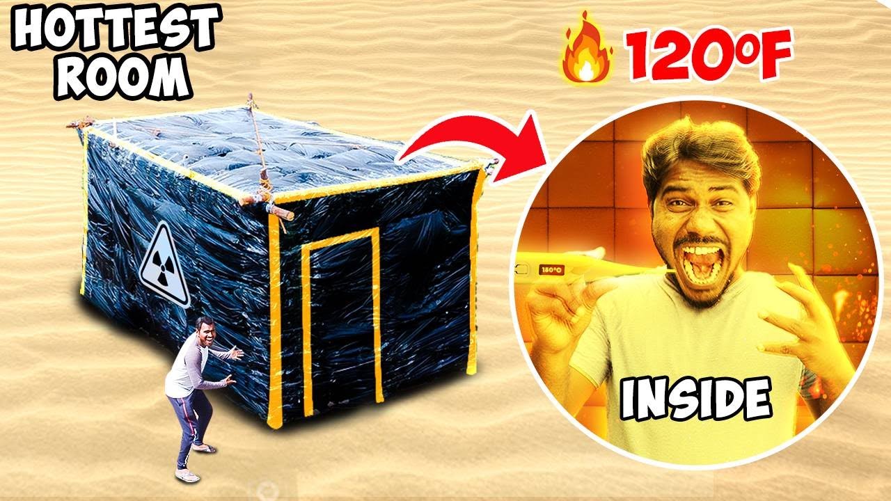 Most Hottest Room In The World. Can I Survived Inside? 🔥😲 | Mad Brothers