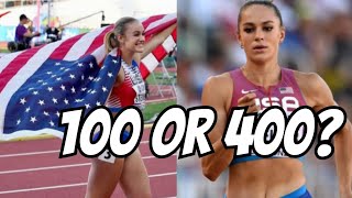 Should Abby Steiner Focus On The 100m Or The 400m ❓