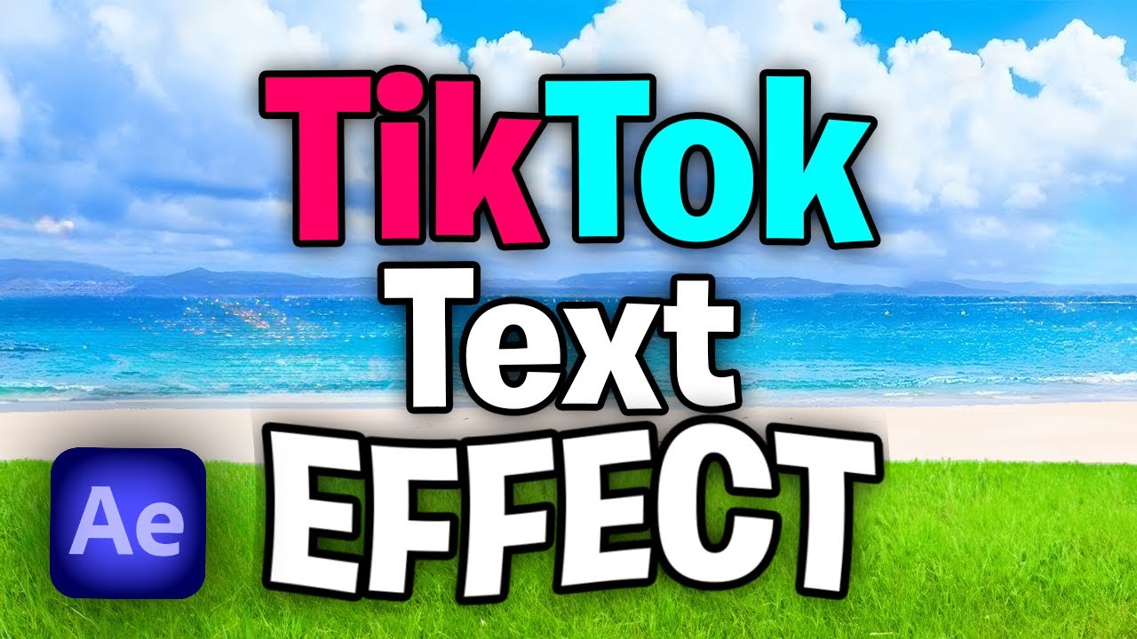 How To Make Viral TikTok Text Effect In After Effects - YouTube