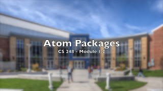 CS248 - Module 1.2: Atom Packages