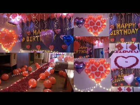 Birthday Surprise For Husband, Romantic Room Decoration, Balloon ...