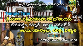 Sri Yoga Lakshminarasimha Swamy Temple - ramatheertham- Temple Time - CJNEWSTIME - Kurnool Temples