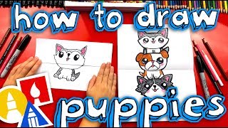 How To Draw A Puppy Stack (Folding Surprise)