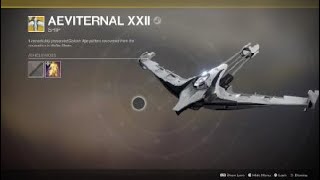 Destiny 2 Forsaken Aeviternal XXII Ship 20180929