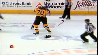 Hockeyfighters.cz  Brett Gallant vs Lane MacDermid.wmv