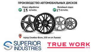 Работа в Польше для мужчин. ВЫСОКИЕ СТАВКИ. Завод автодисков Superior Industries