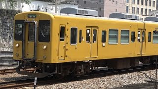 【4K】JR福塩線　地域色105系電車　ｵｶF-10編成