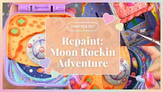 🎨CRAFTS🎨 Polly Pocket Repaint #3: Moon Rockin' Adventure Hidden Hideouts