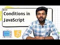 Conditions in Java Script | JS for Beginners - 16 | code io - Tamil