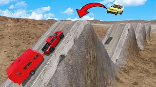 Car VS Switch Back Road BeamNG Drive Challenge Ends in Total Destruction!