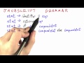 Javascript Grammar - Programming Languages