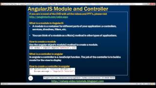 2 Angular modules and controllers