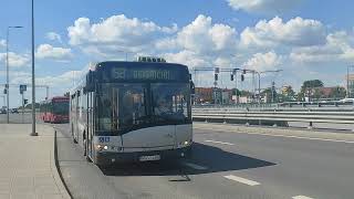 Vilniaus transportas. 58 autobusas. Stotis - Dzūkų g. - Minsko Pl. - Kalnėnai - Guriai - Grigaičiai.