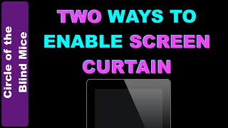 TWO Ways to Enable Screen Curtain in iOS / Low Vision Assistive Tech Tips