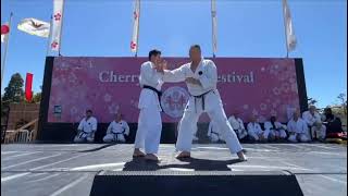 Sensei Mirko Buchwald 7th Dan  Demonstration at the 2024 San Francisco Cherry Blossom Festival.