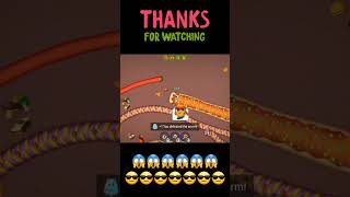 worms zone biggest snake best gameplay || #shortvideo #shorts #short #youtubeshorts || WZ g@ming
