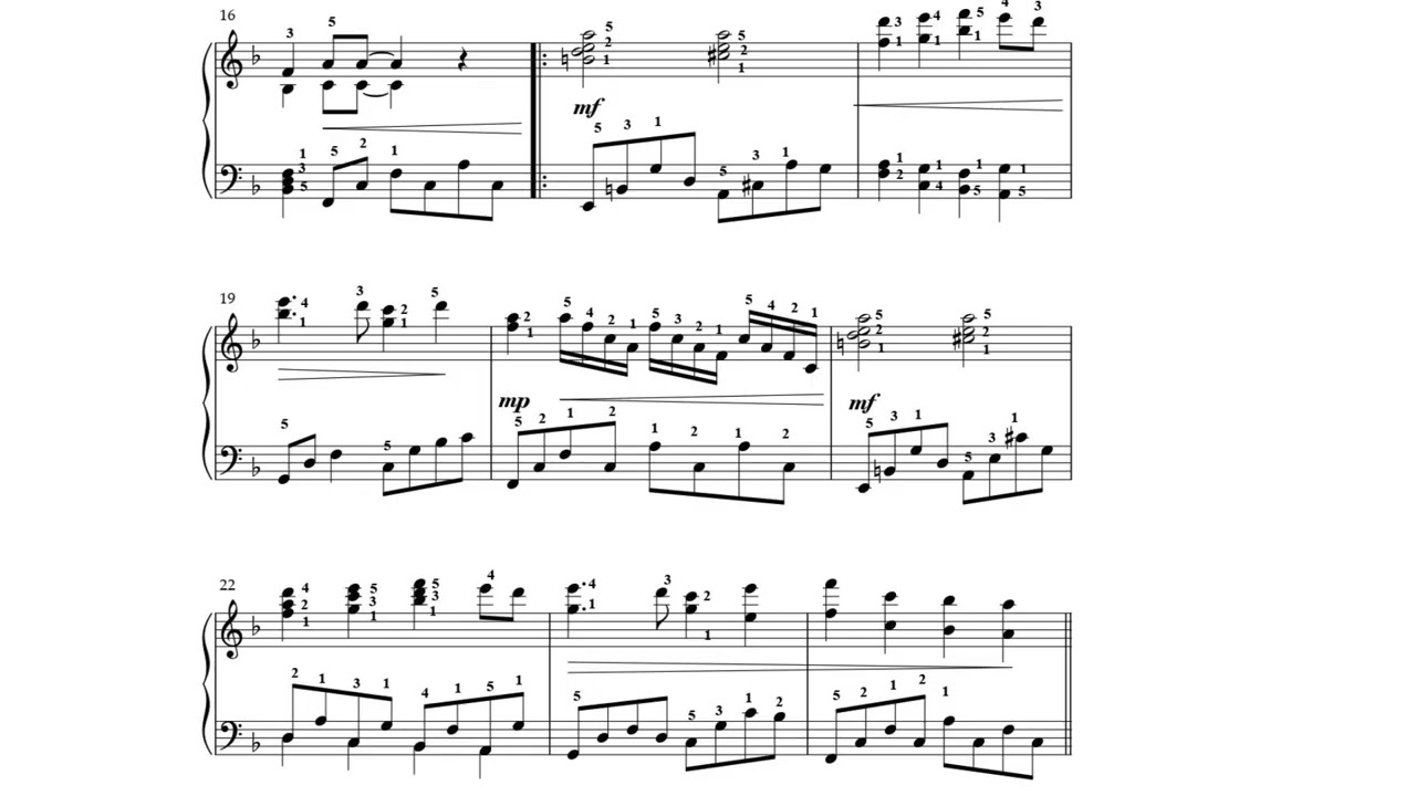 Yesterday -Piano Sheet Music - YouTube