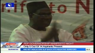 Only 5 of 14 PDP Governorship Aspirants Show Up For Manifesto Night In Kwara