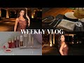 weekly vlog ♡ grwm, girls night, self care, reset routine, pr unboxing and more