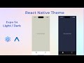 Light & Dark Mode in React Native Expo 54，Switch Color Theme