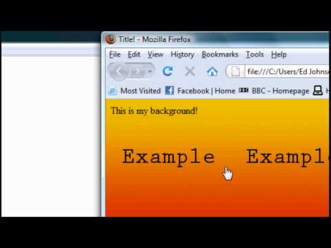 HTML Tutorial 3 - Adding Images & Backgrounds To Your HTML Website HTML Tutorial 3 - Adding Images & Backgrounds To Your HTML Website