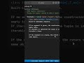 The Tuple ( ) Constructor #python #pythonprogramming #coding #pythoncoding #code #coder