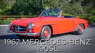 TAKE A LOOK AT AMAZING ORIGINAL CONDITION THE 1962 MERCEDES-BENZ 190SL!!!