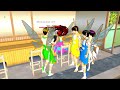 ขับรถไปเป็นนางฟ้า 1 วัน fairy in sakura school simulator