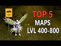 Top 5 Maps Level 400 - 800 - MU Online 2024 Webzen Gameplay