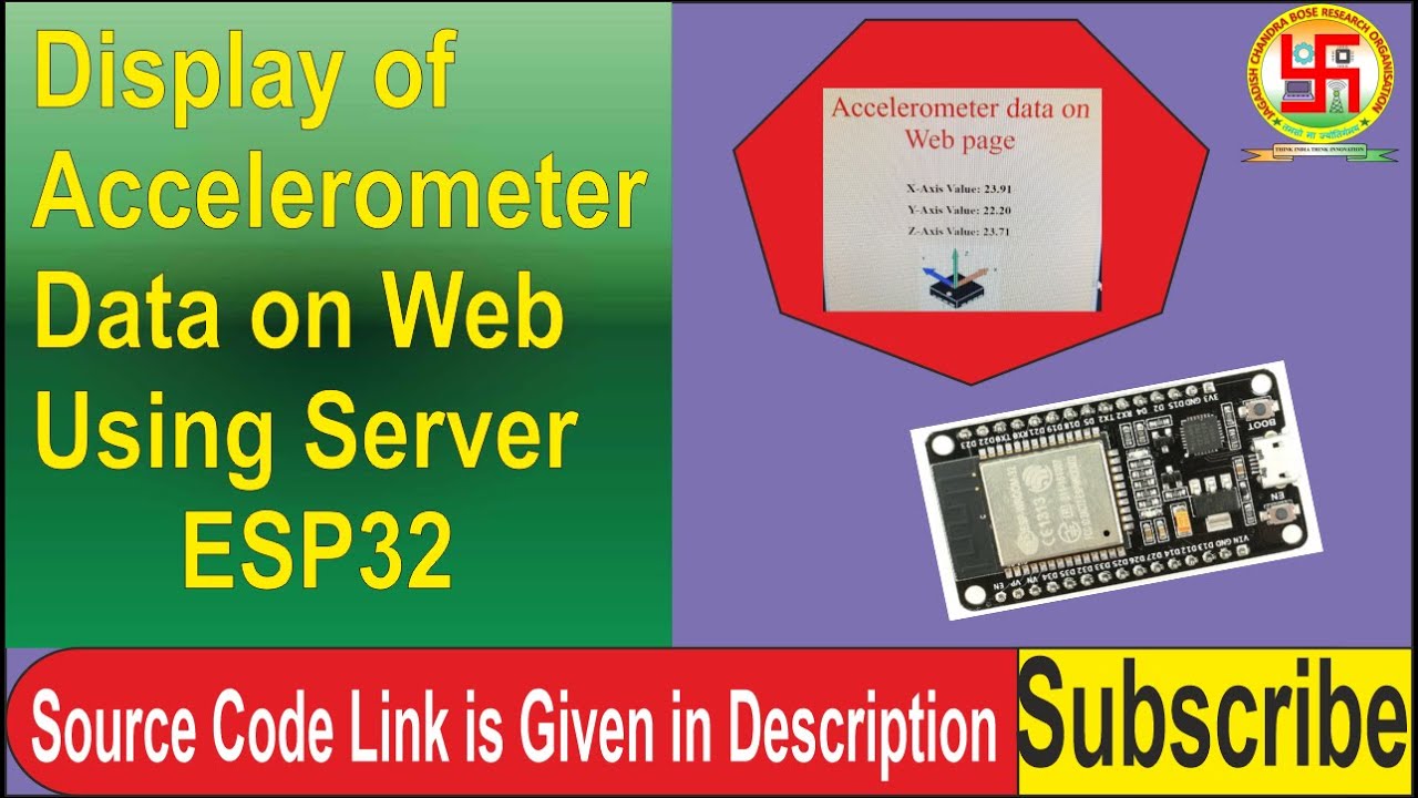 Display Of Accelerometer Data On Web Server Using Esp32 Youtube